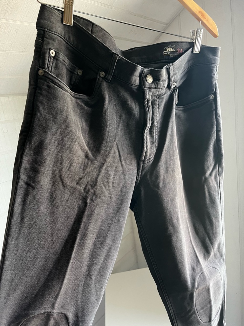 Faherty Men's Black Slim Straight Jeans